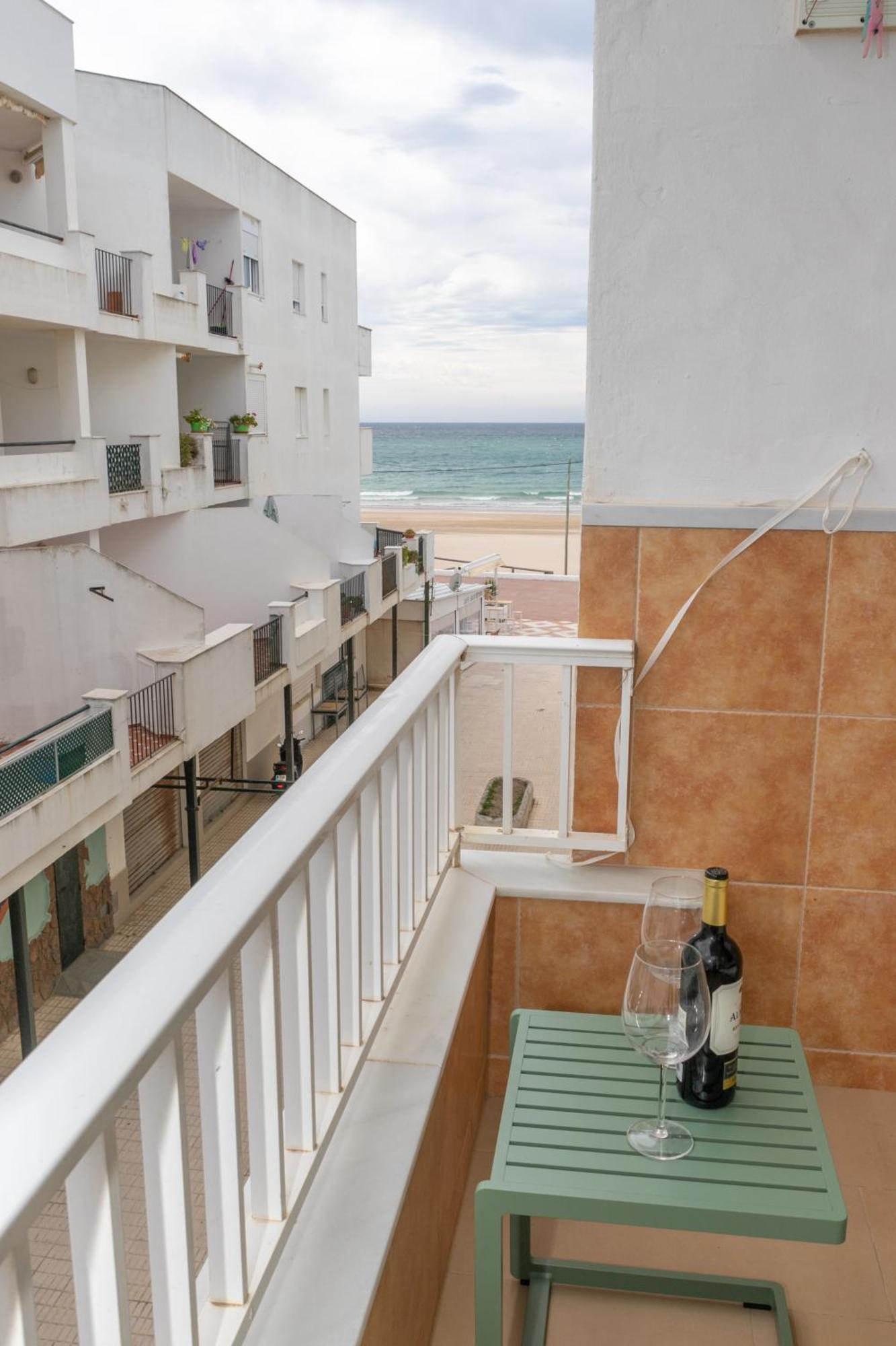 Casa Melva - Primera Linea Con Terraza, Moderno Barbate Eksteriør bilde
