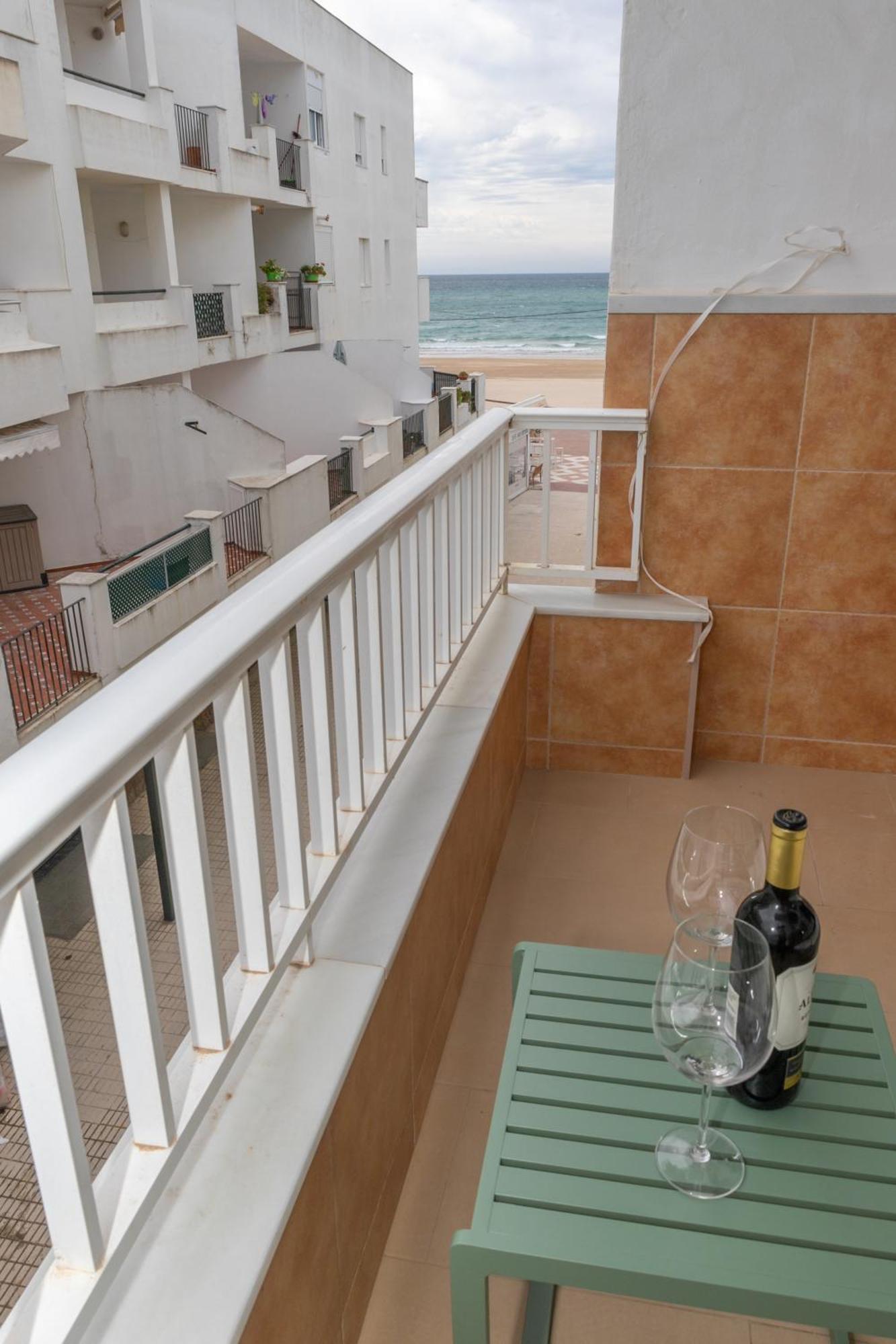 Casa Melva - Primera Linea Con Terraza, Moderno Barbate Eksteriør bilde